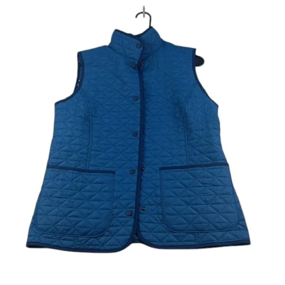 Lands' End Vest Reversible Blue Quilted Women's Size S - Picture 5 of 5
